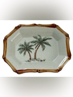 VINTAGE SOAP DISH SPRINGMAID CERAMIC PALM TREE